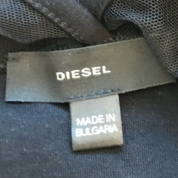 Diesel Dress with Mesh and Leather Bodice - Picture 11 of 16